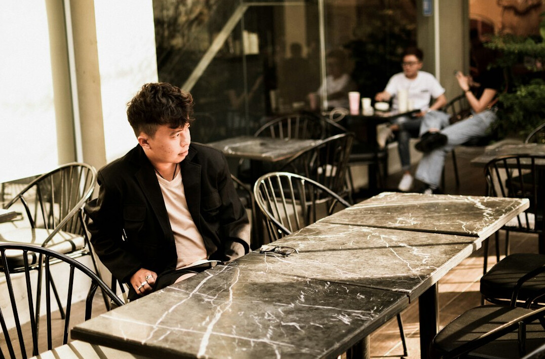 Business meeting around a table